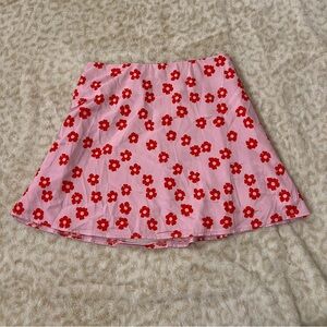 Princess Polly Pink Flower Skirt